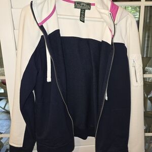 Lauren Ralph Lauren Women's Navy and White Jacket